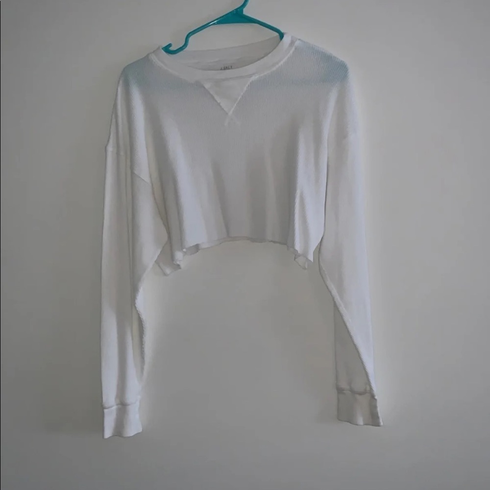 cropped brandy melville long sleeve top